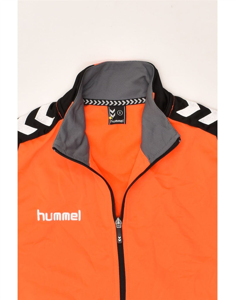 HUMMEL Mens Tracksuit Top Jacket Small Orange Colourblock Polyester | Vintage Hummel | Thrift | Second-Hand Hummel | Used Clothing | Messina Hembry 