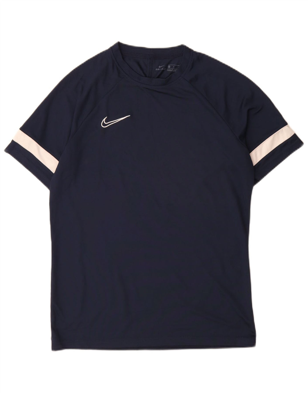 Nike Mens Dri Fit T-Shirt Top Large Navy Blue Colourblock