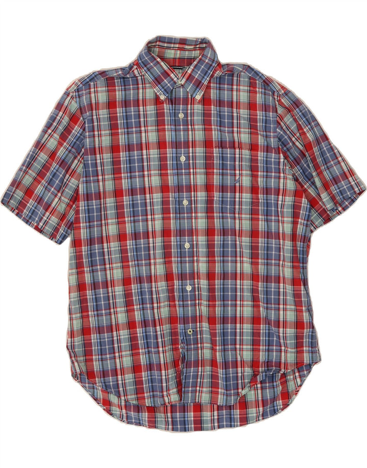NAUTICA Mens Short Sleeve Shirt Large Multicoloured Check Cotton Vintage Nautica and Second-Hand Nautica from Messina Hembry 