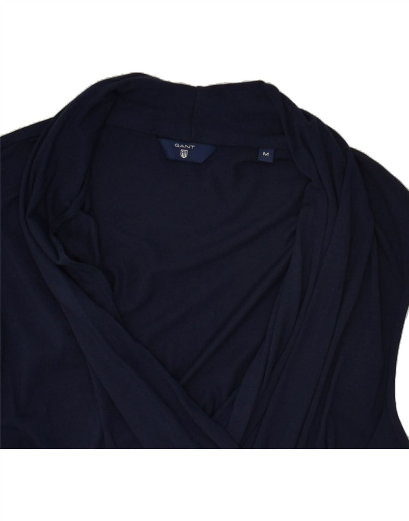 GANT Womens Sleeveless Blouse Top UK 12 Medium Navy Blue Modal | Vintage Gant | Thrift | Second-Hand Gant | Used Clothing | Messina Hembry 