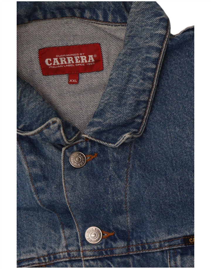 Carrera Mens Denim Jacket UK 44 2XL Blue
