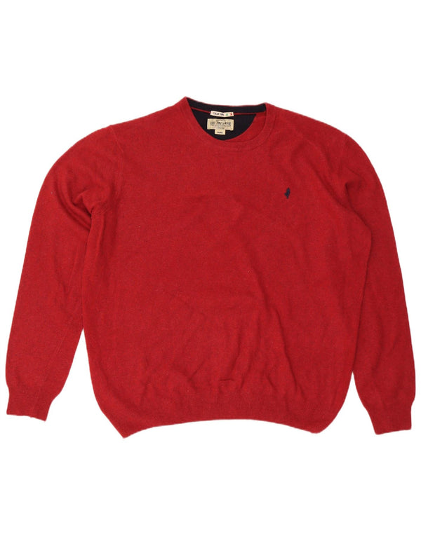 MARLBORO CLASSICS Mens Crew Neck Jumper Sweater 3XL Red