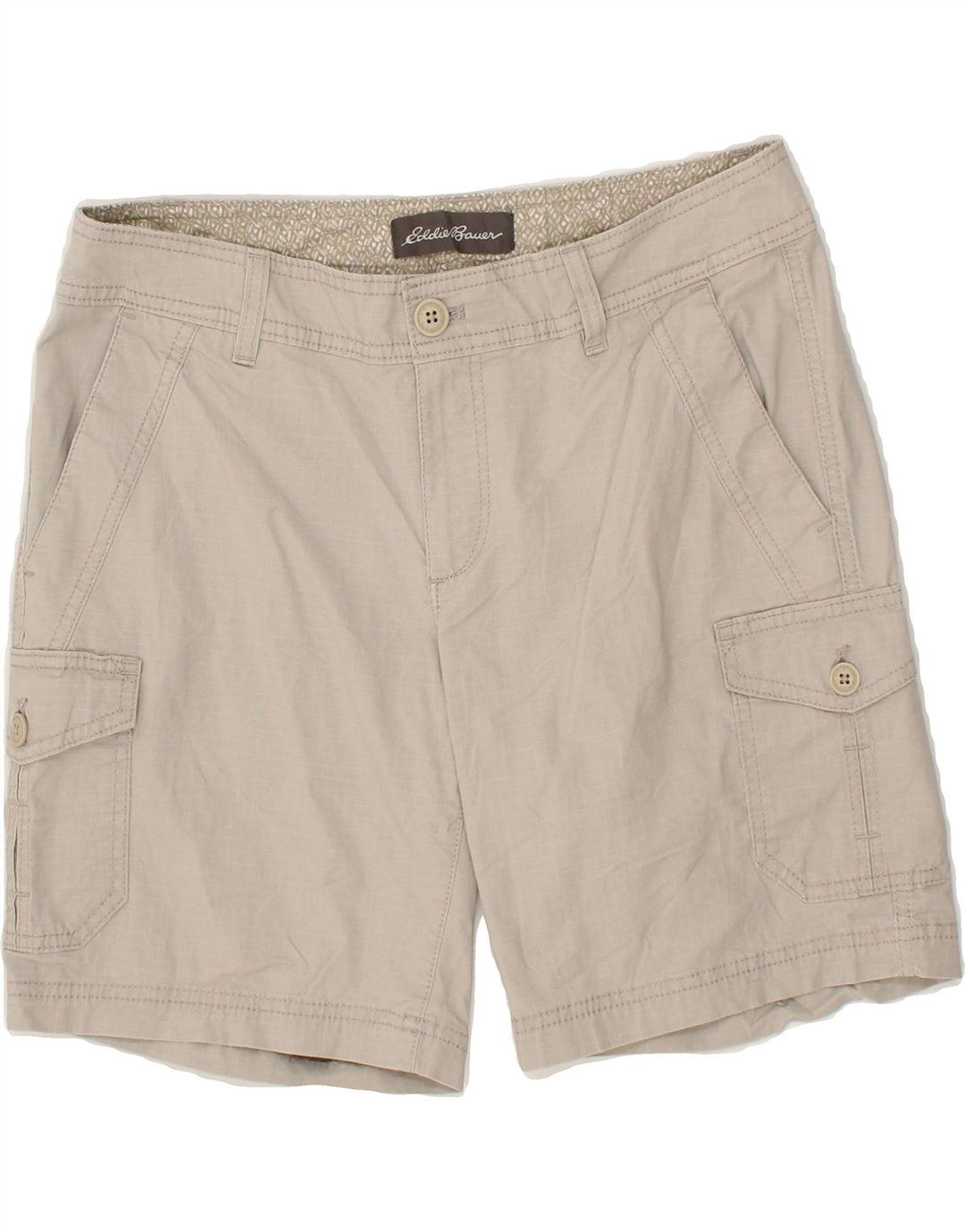 EDDIE BAUER Womens Cargo Shorts us 6 Medium W25 Grey Cotton Vintage Eddie Bauer and Second-Hand Eddie Bauer from Messina Hembry 