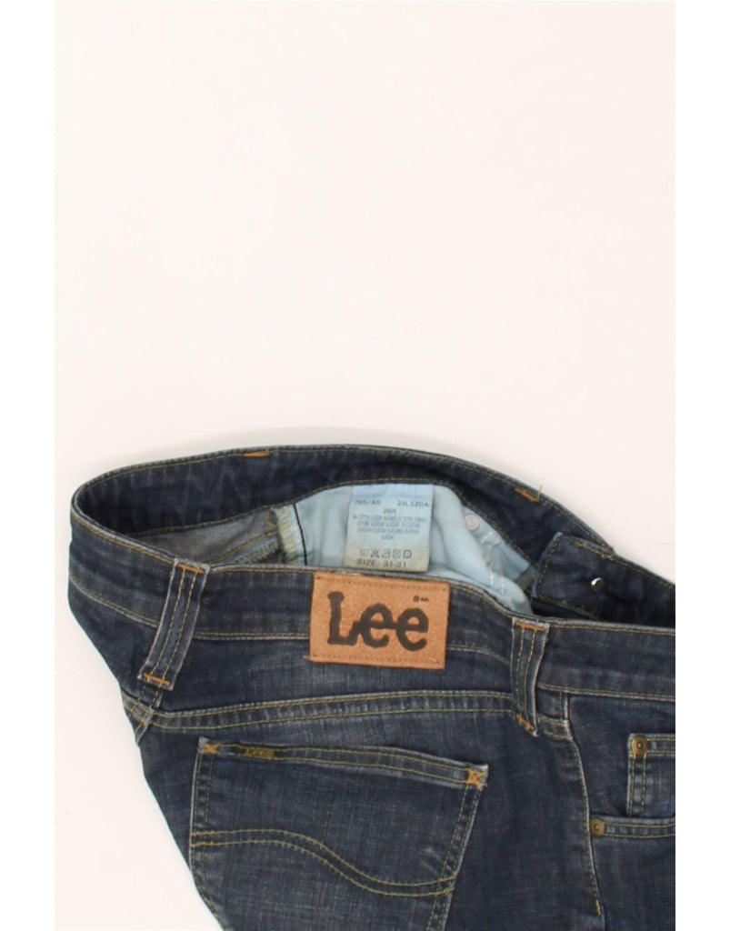 LEE Womens Straight Jeans W32 L29 Navy Blue Cotton | Vintage Lee | Thrift | Second-Hand Lee | Used Clothing | Messina Hembry 