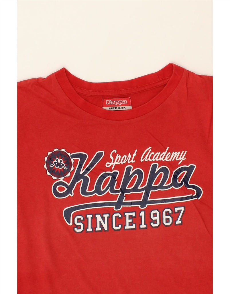 KAPPA Mens Graphic T-Shirt Top Medium Red Vintage Kappa and Second-Hand Kappa from Messina Hembry 