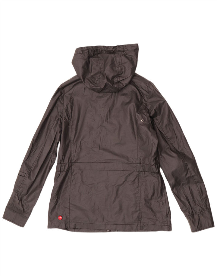 O'Neill Womens Hooded Rain Jacket UK 18 XL Black Cotton