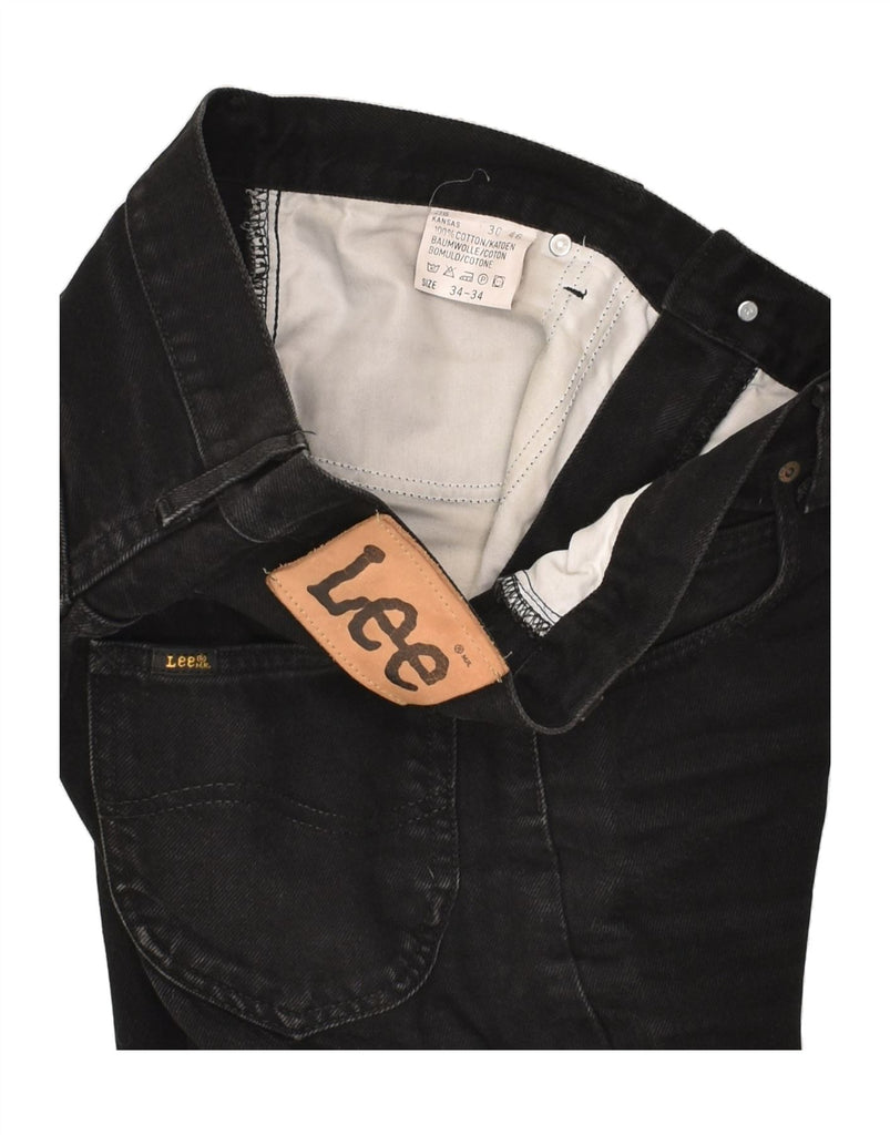 LEE Mens Straight Jeans W34 L34 Black Cotton | Vintage Lee | Thrift | Second-Hand Lee | Used Clothing | Messina Hembry 