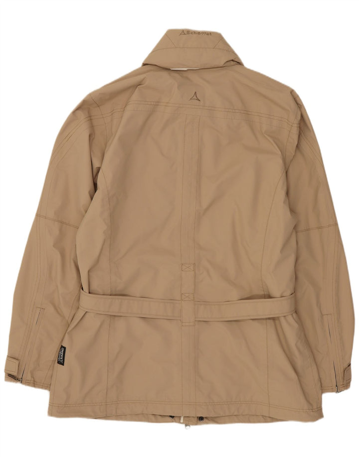 Schoffel Womens Hooded Rain Jacket UK 16 Large Beige