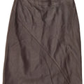 Lorena Antoniazzi Womens Leather Skirt IT 42 Medium W26 Brown Leather