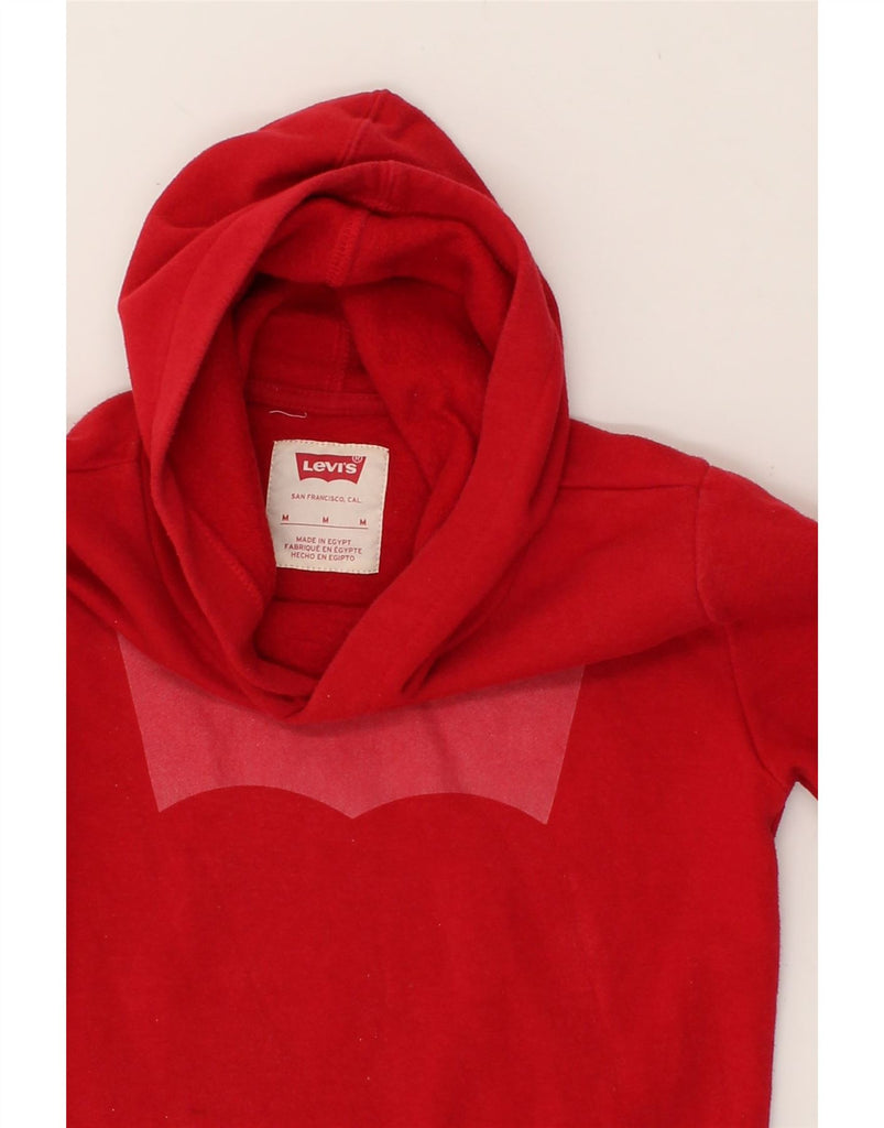 LEVI'S Girls Graphic Hoodie Jumper 7-8 Years Medium Red Cotton | Vintage Levi's | Thrift | Second-Hand Levi's | Used Clothing | Messina Hembry 