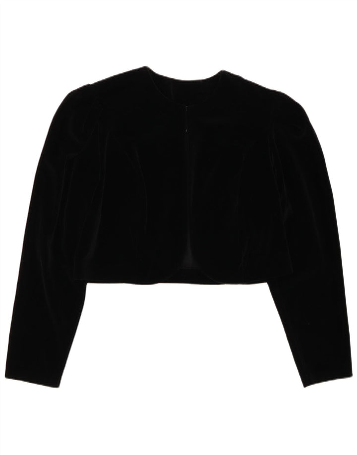 CHOU CHOU Womens Bolero Top UK 14 Large Black