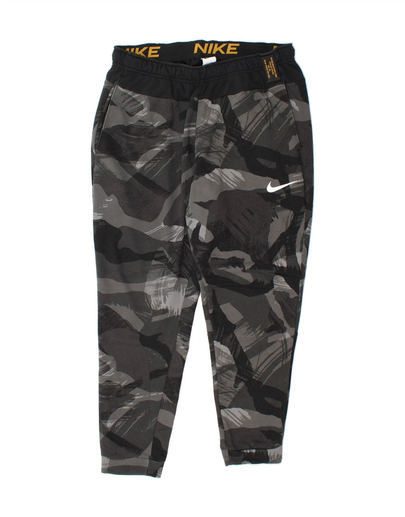 NIKE Womens Dri Fit Tracksuit Trousers Joggers UK 18 XL  Grey Camouflage Vintage Nike and Second-Hand Nike from Messina Hembry 