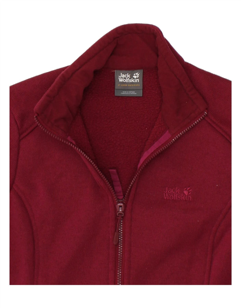 JACK WOLFSKIN Womens Tracksuit Top Jacket UK 8/10 Small Red Polyester Vintage Jack Wolfskin and Second-Hand Jack Wolfskin from Messina Hembry 