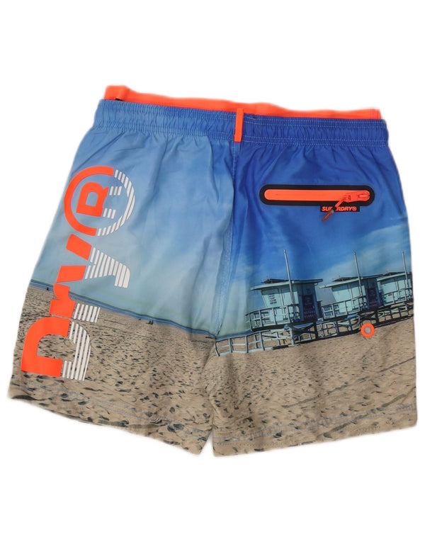 Superdry Mens Graphic Abstract Pattern Swimming Shorts Medium Multicoloured