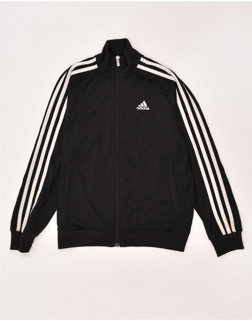 ADIDAS Boys Clima 365 Tracksuit Top Jacket 9-10 Years Black | Vintage Adidas | Thrift | Second-Hand Adidas | Used Clothing | Messina Hembry 