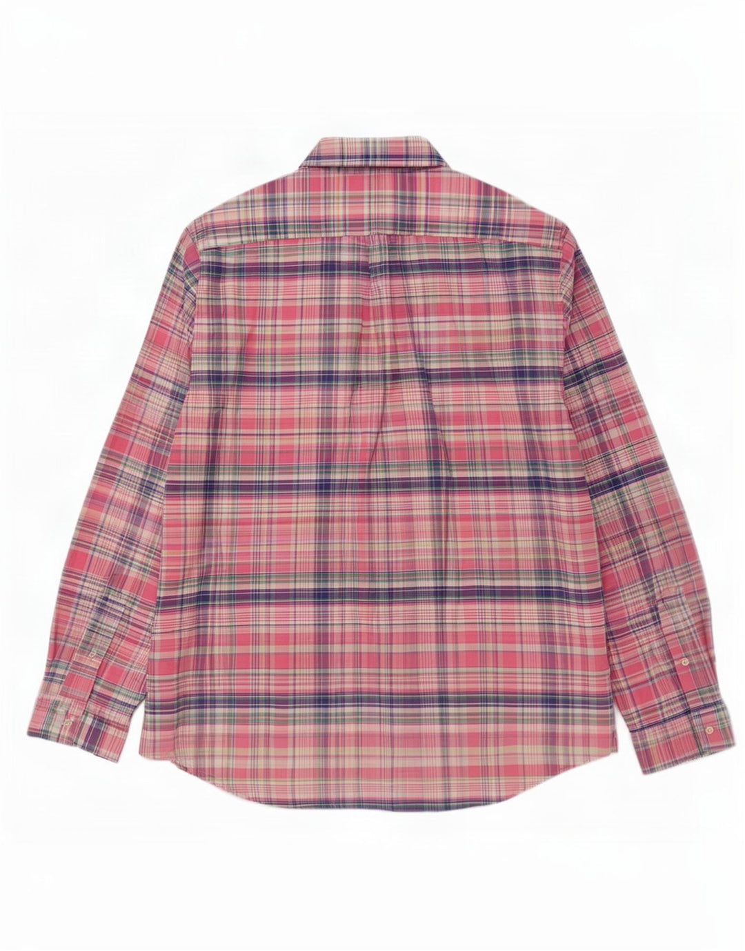 Polo Ralph Lauren Mens Shirt Large Pink Check Cotton