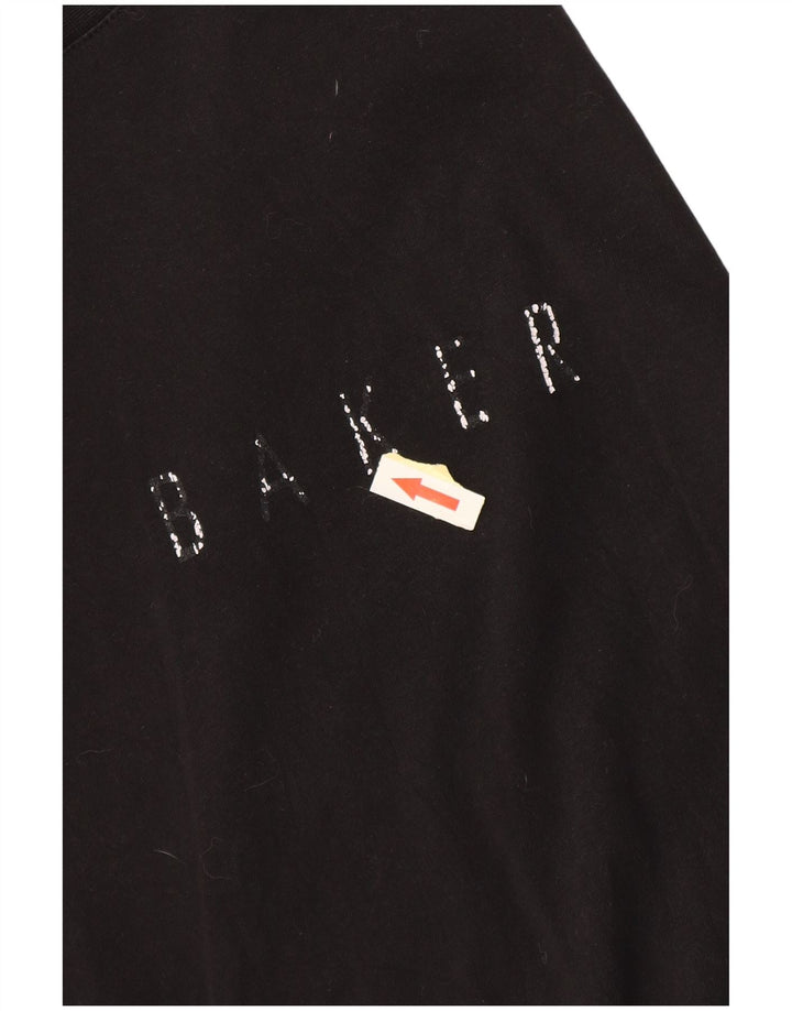 Ted Baker Mens Graphic T-Shirt Top Size 3 Medium Black