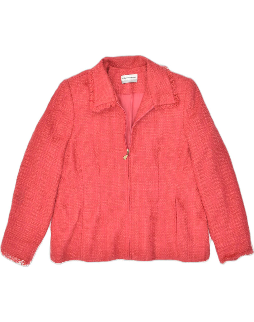 ALFRED DUNNER Womens Petite Blazer Jacket UK 18 XL Pink | Vintage Alfred Dunner | Thrift | Second-Hand Alfred Dunner | Used Clothing | Messina Hembry 