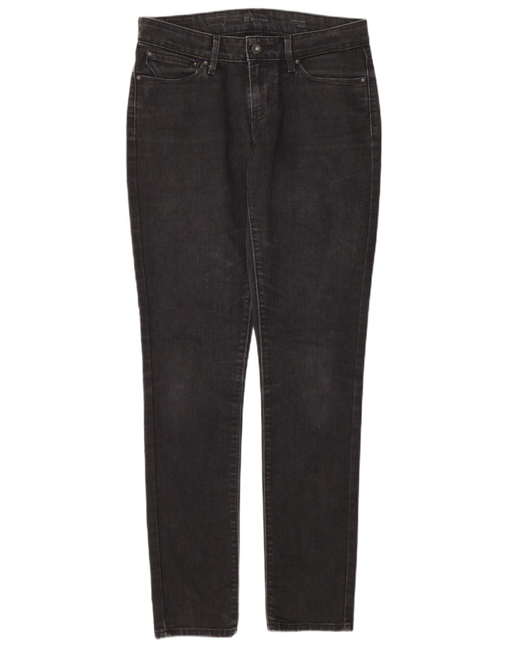 Levi's Womens Slim Jeans W27 L32 Black Cotton