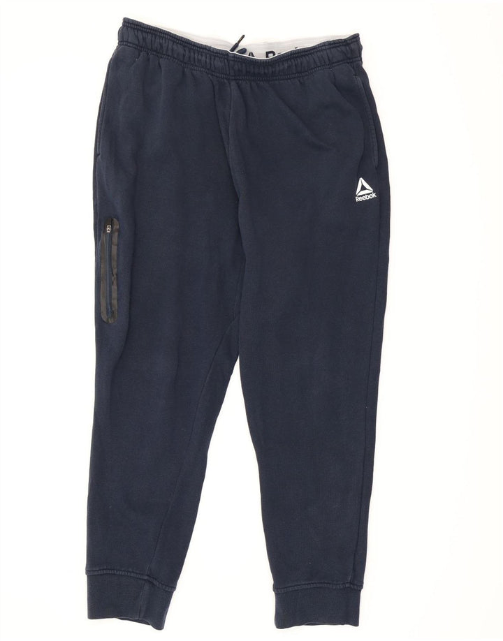 Reebok Mens Cargo Tracksuit Trousers Joggers Large Navy Blue