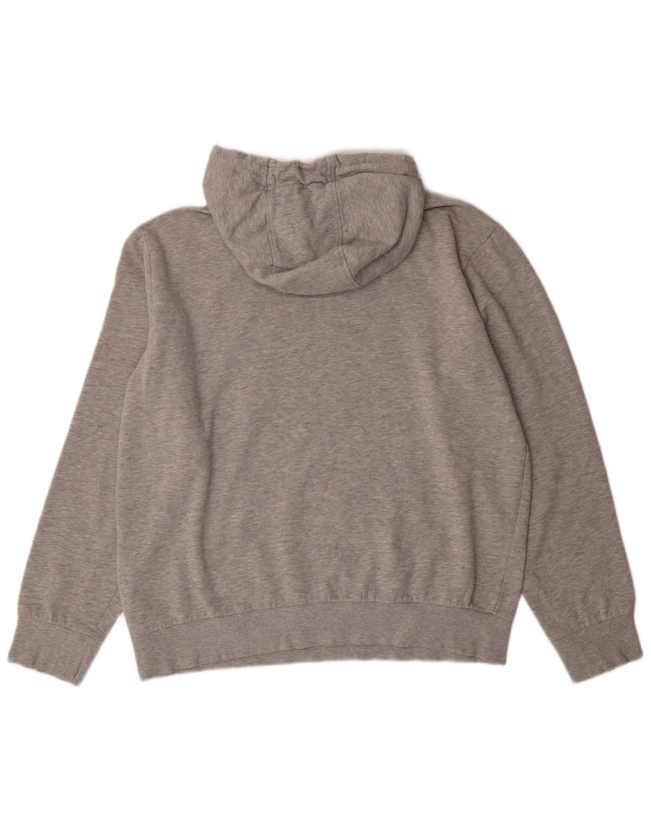 KAPPA Womens Graphic Hoodie Jumper UK 18 XL Grey Cotton