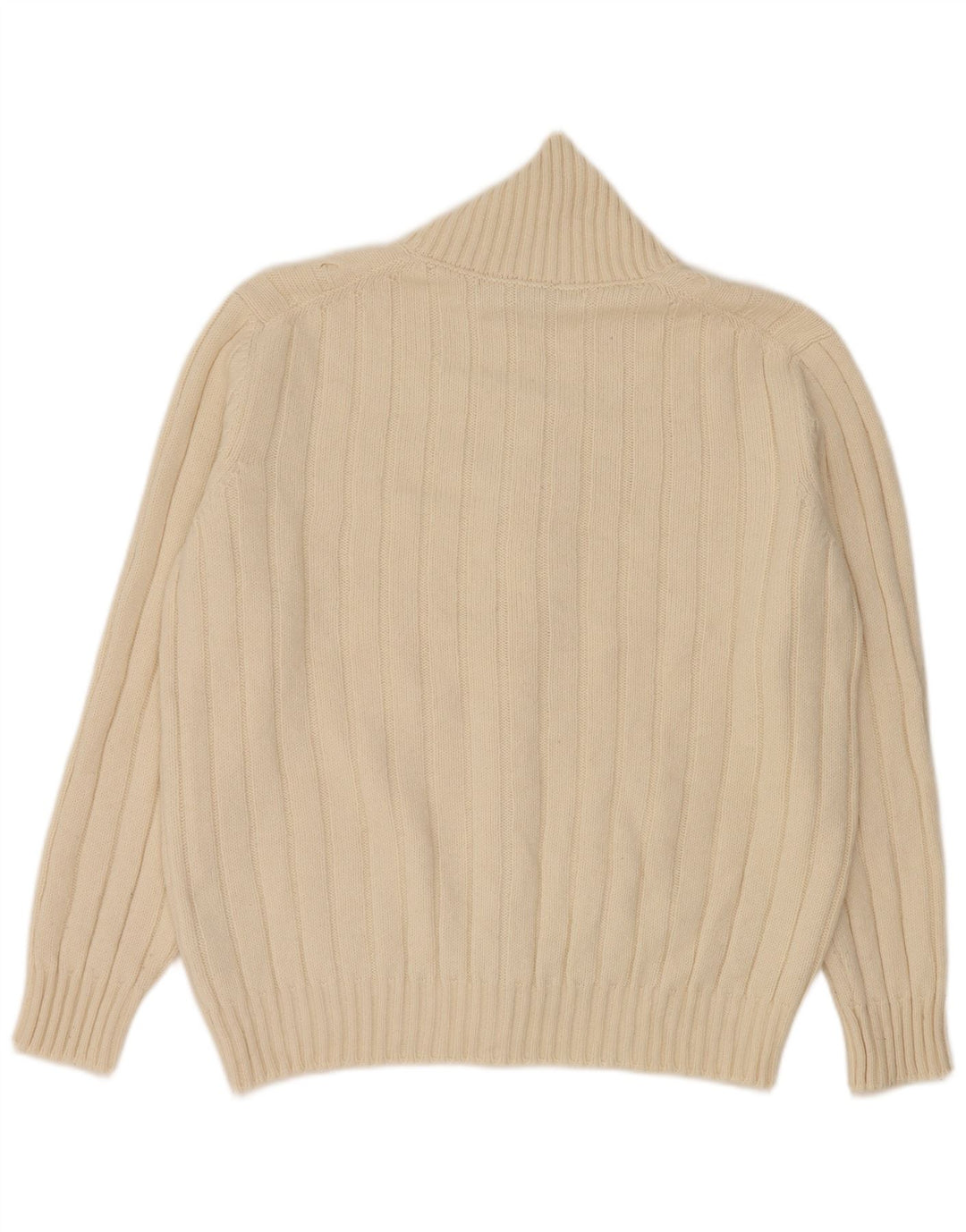 Gioferrari Mens Cardigan Sweater IT 54 XL White Merino Wool