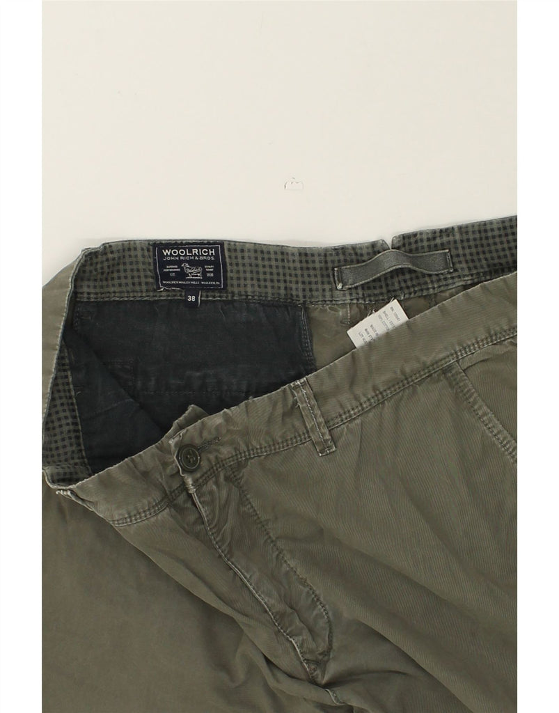 WOOLRICH Mens Slim Chino Trousers W38 L28 Khaki Cotton | Vintage Woolrich | Thrift | Second-Hand Woolrich | Used Clothing | Messina Hembry 