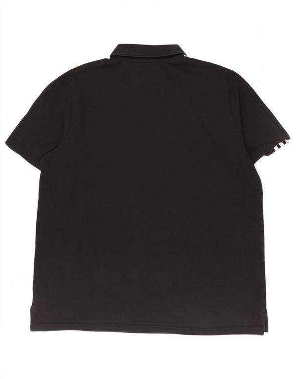 Adidas Mens Polo Shirt 2XL Black Cotton