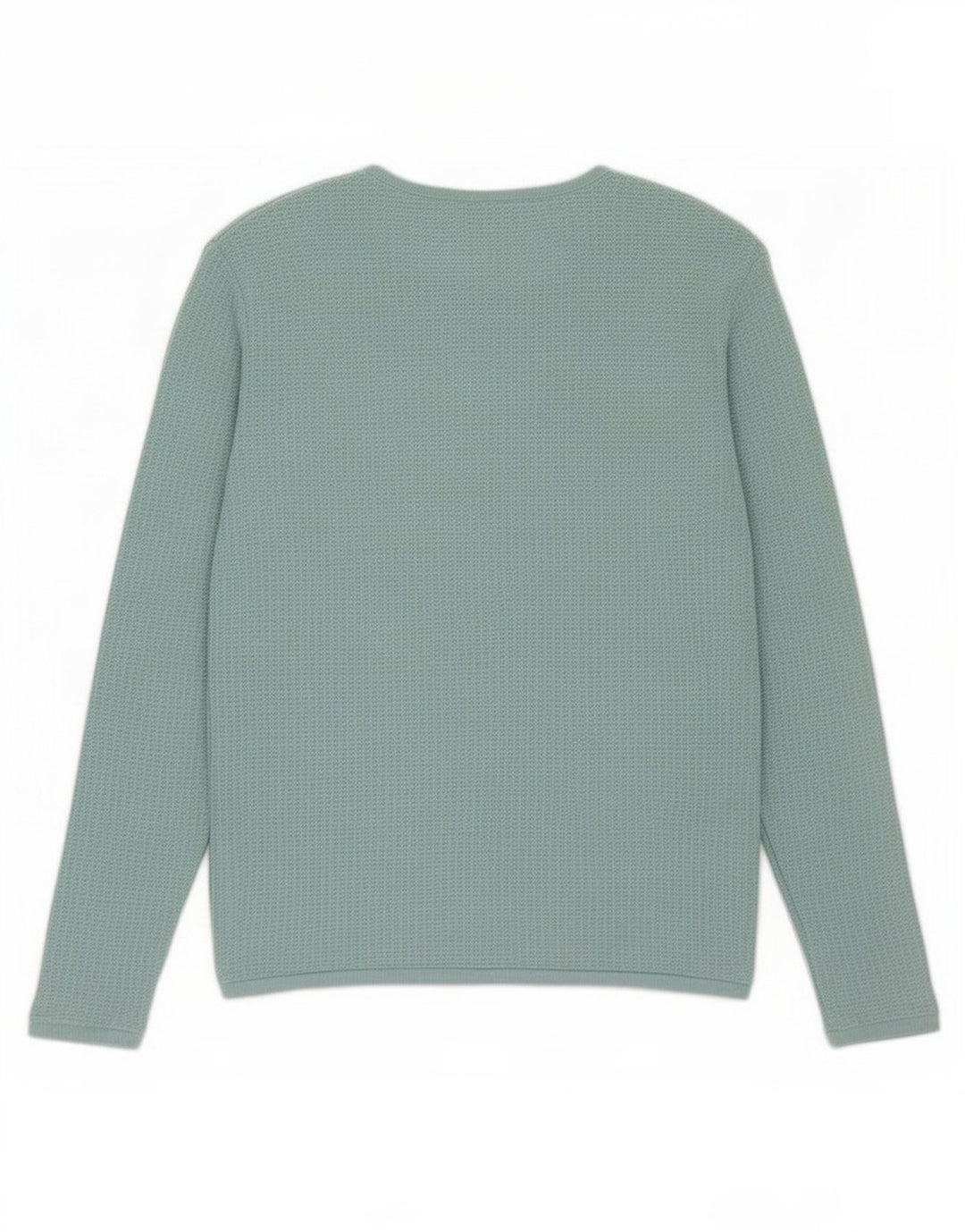 Zara Mens Crew Neck Jumper Sweater XL Turquoise