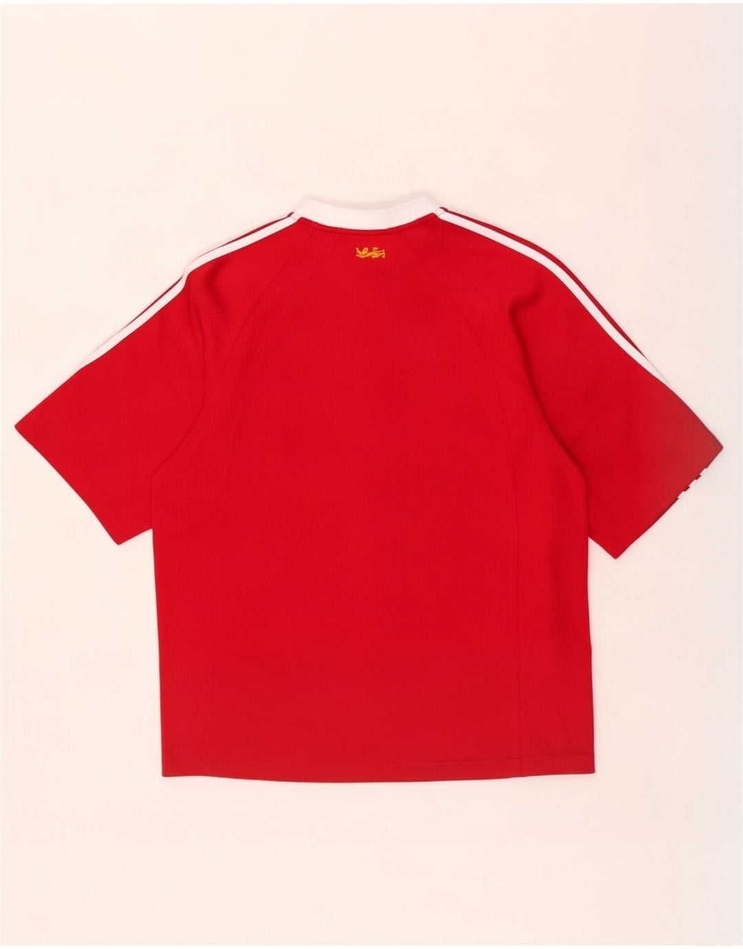 Adidas Mens Zurich Graphic T-Shirt Top Medium Red Colourblock Polyester