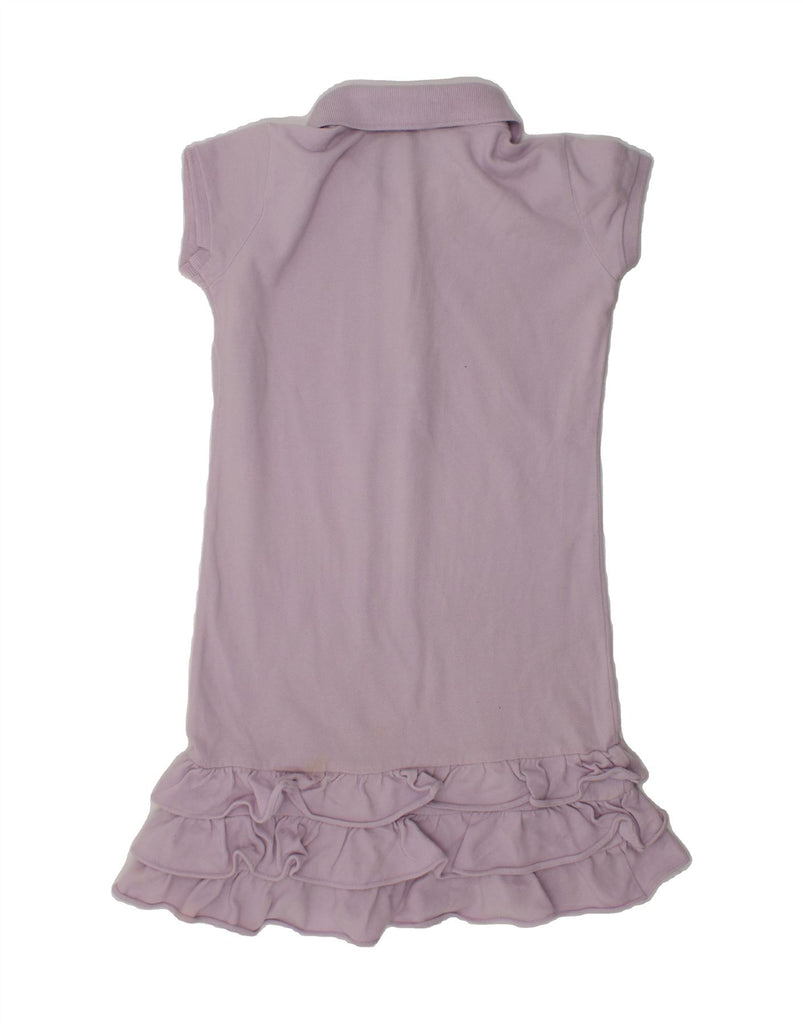 RALPH LAUREN Girls Ruffle Polo Dress 5-6 Years Purple Cotton | Vintage Ralph Lauren | Thrift | Second-Hand Ralph Lauren | Used Clothing | Messina Hembry 