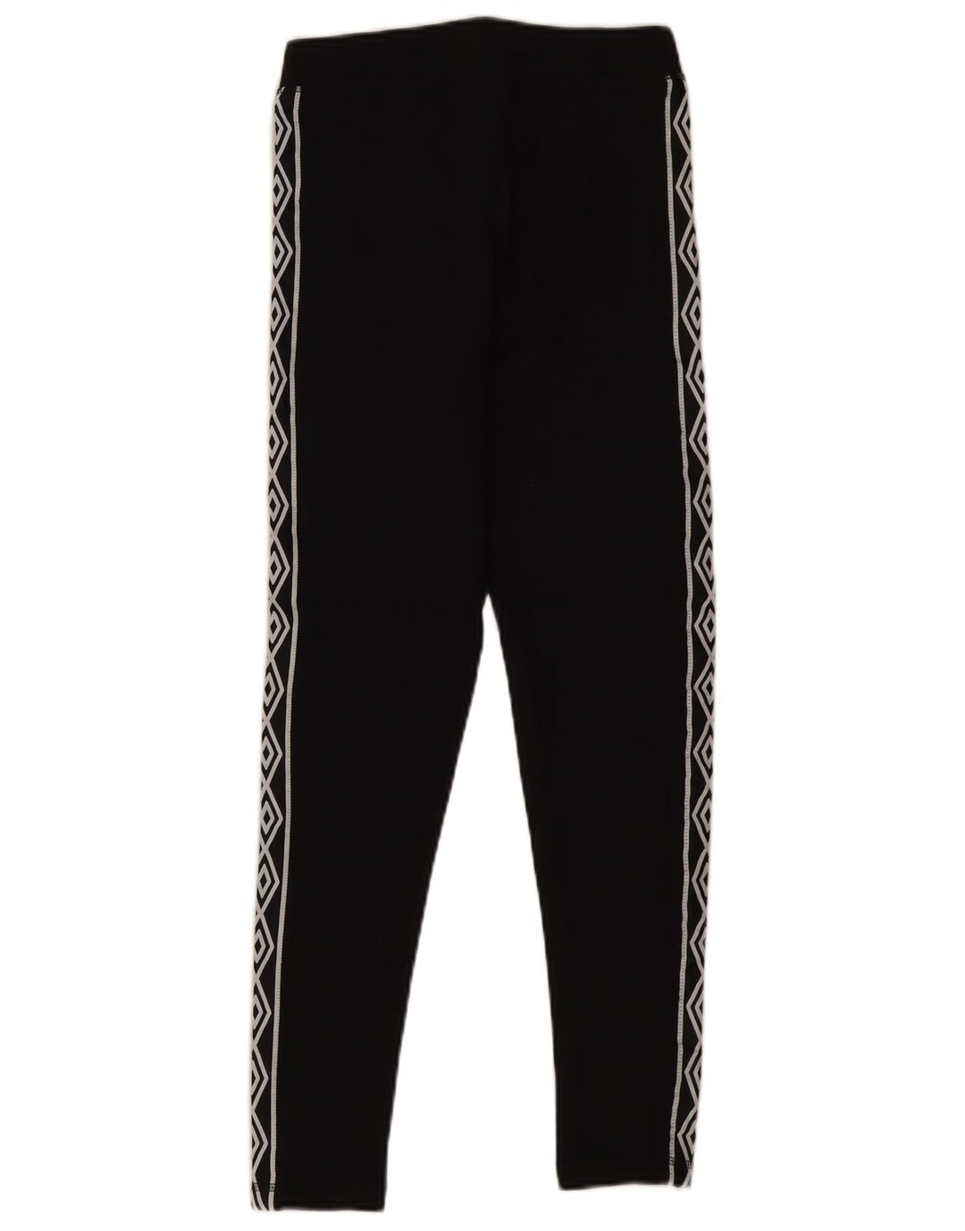 Umbro Womens Graphic Leggings UK 10 Small  Black Cotton