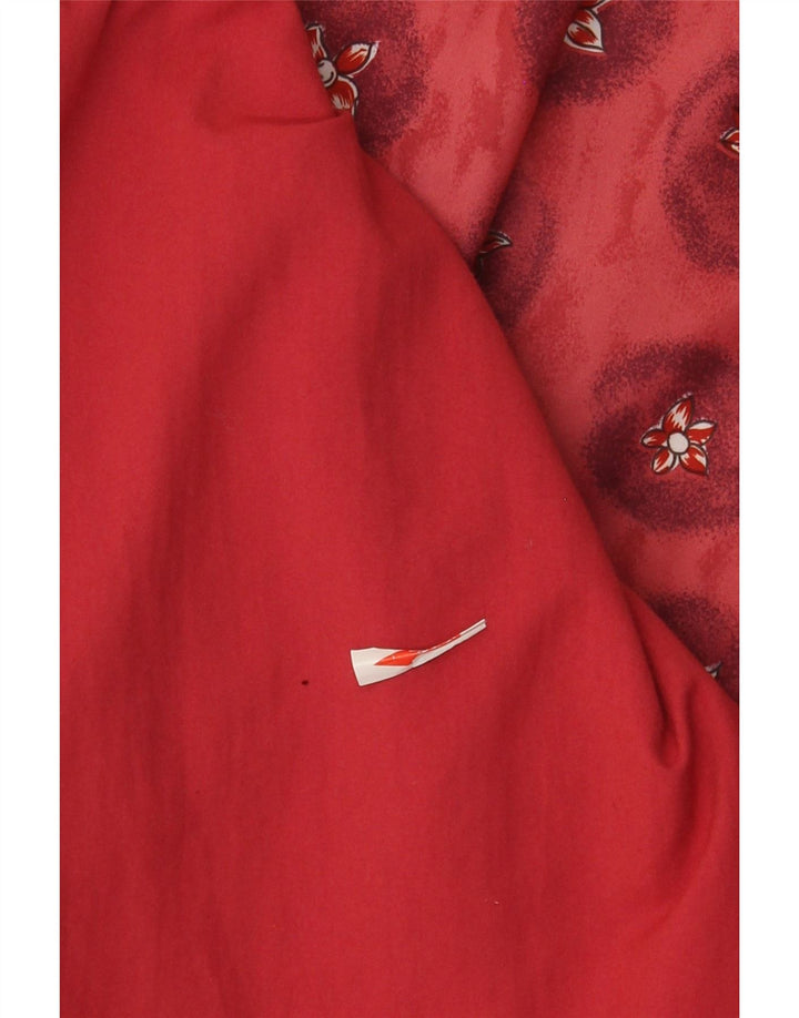 Adidas Womens Oversized Tracksuit Top Jacket UK 14 Large Red Floral