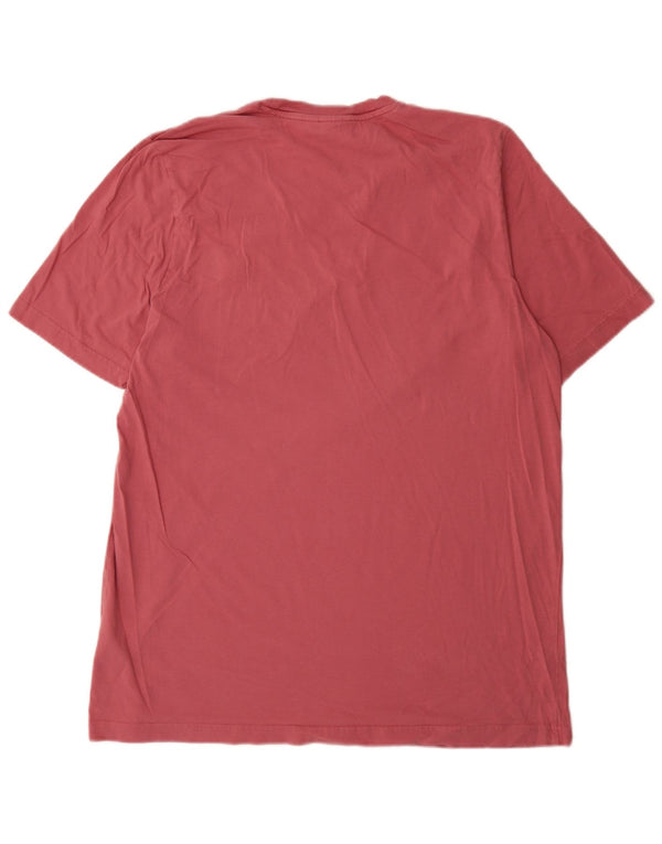 Adidas Mens T-Shirt Top XL Pink Cotton