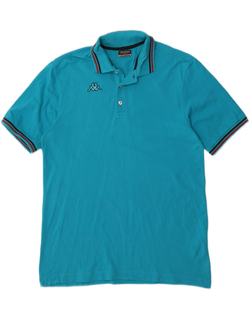 KAPPA Mens Polo Shirt XL Blue Cotton Vintage Kappa and Second-Hand Kappa from Messina Hembry 