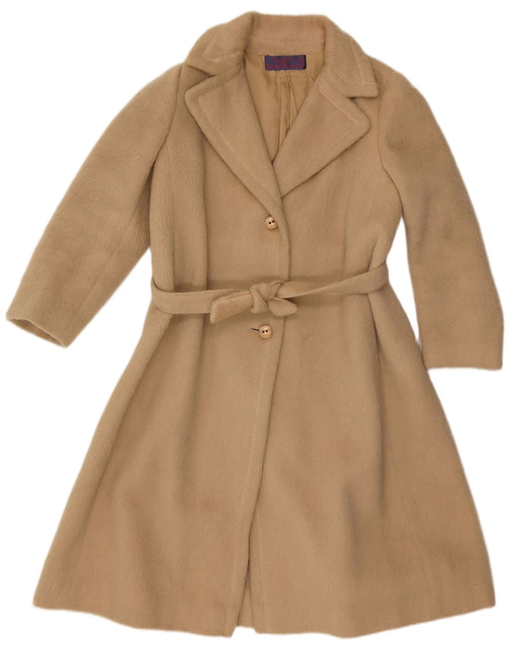 Vintage Womens Overcoat IT 48 XL Beige