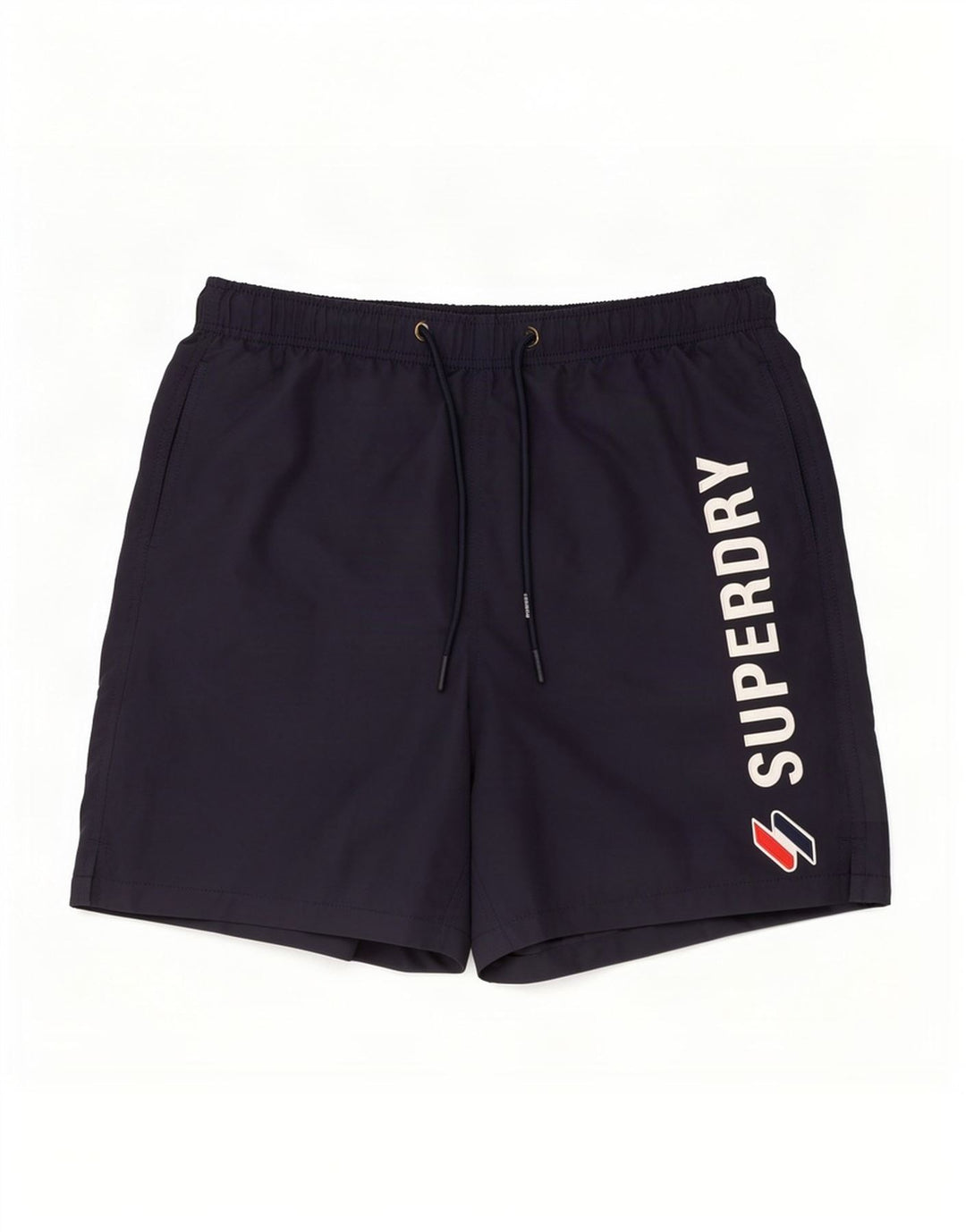 Superdry Mens Graphic Swimming Shorts Small Navy Blue Polyester