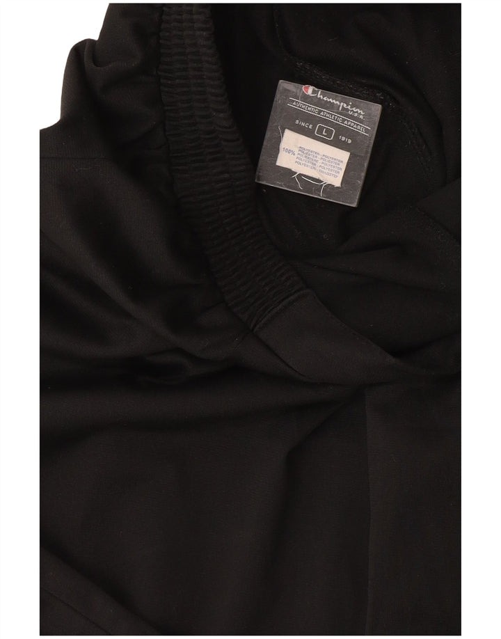 Champion Womens Flare Tracksuit Trousers UK 14 Large Black Polyester