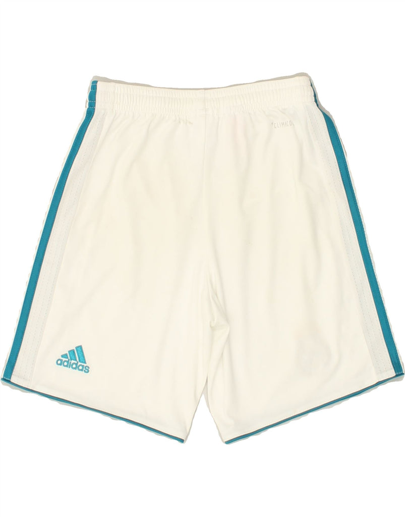 ADIDAS Boys Sport Shorts 9-10 Years White | Vintage Adidas | Thrift | Second-Hand Adidas | Used Clothing | Messina Hembry 