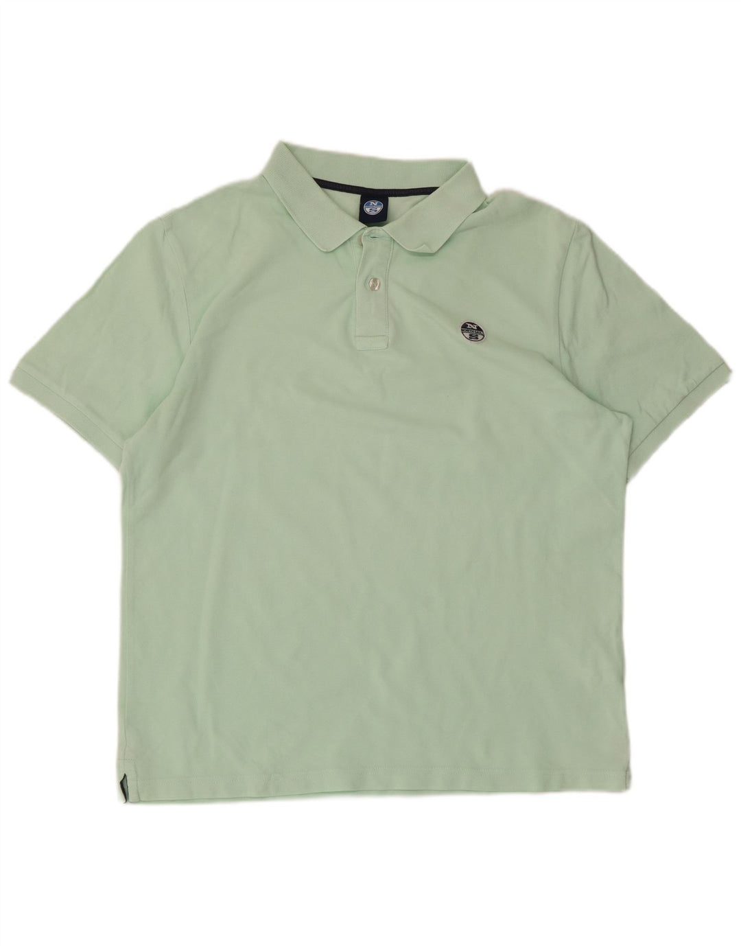 North Sails Mens Polo Shirt Medium Green Cotton