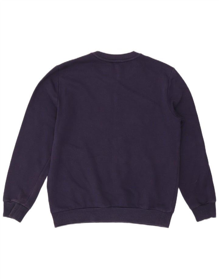 Calvin Klein Jeans Mens Graphic Sweatshirt Jumper Medium Navy Blue Cotton
