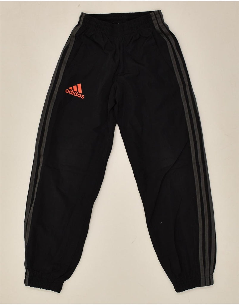 ADIDAS Boys Tracksuit Trousers Joggers 7-8 Years Black Polyester | Vintage Adidas | Thrift | Second-Hand Adidas | Used Clothing | Messina Hembry 