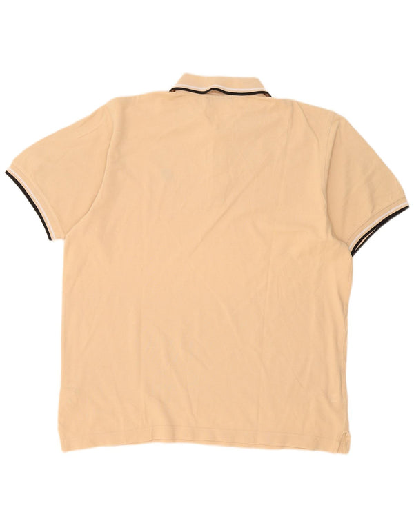 Lotto Mens Polo Shirt 2XL Beige Cotton