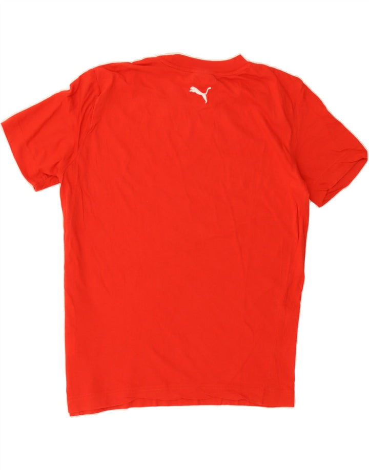 PUMA Mens Graphic T-Shirt Top Small Red Cotton Vintage Puma and Second-Hand Puma from Messina Hembry 