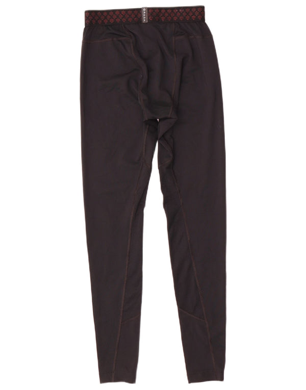 Under Armour Mens Heat Gear Leggings Small Black Geometric