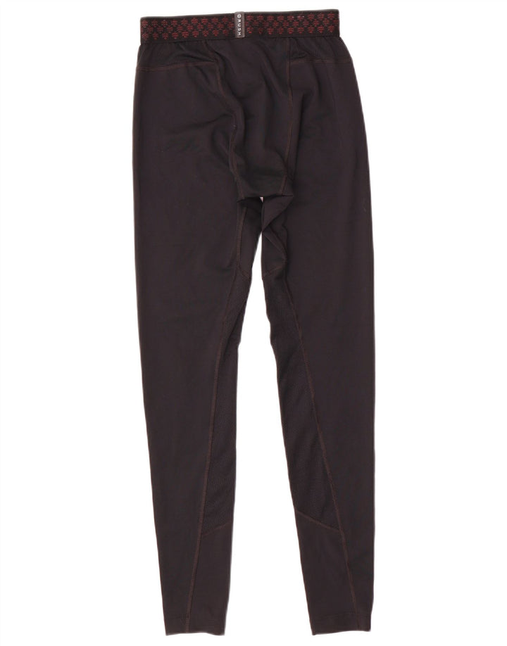 Under Armour Mens Heat Gear Leggings Small Black Geometric