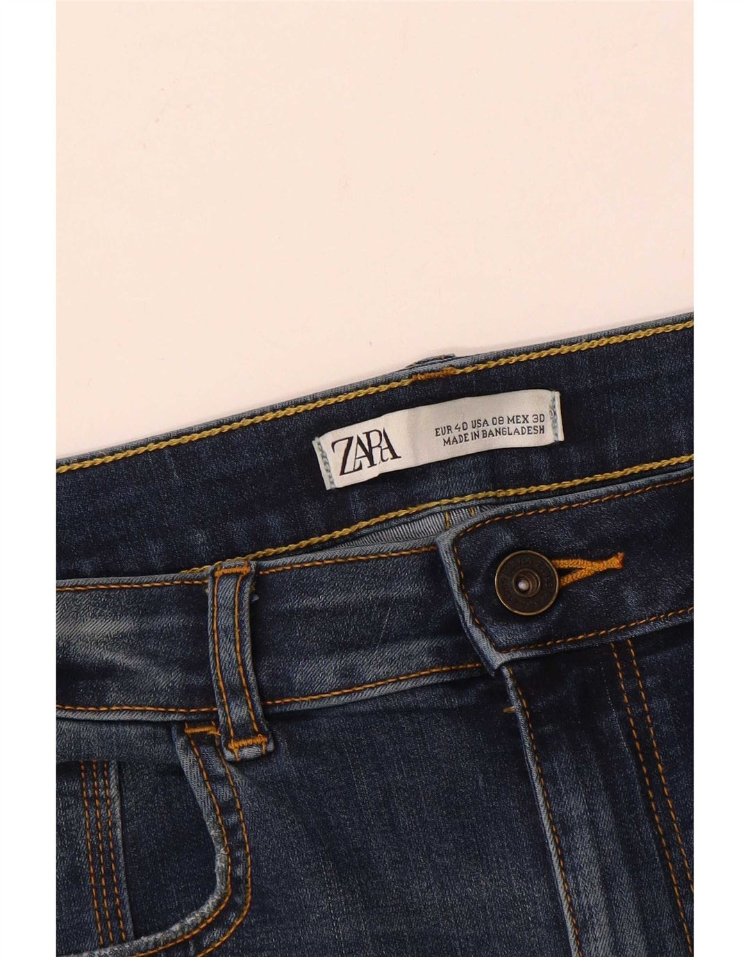 Zara Womens Distressed Skinny Jeans EU 40 Medium W30 L28 Blue