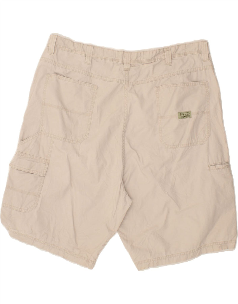 WRANGLER Mens Cargo Shorts W42 2XL Beige Cotton | Vintage Wrangler | Thrift | Second-Hand Wrangler | Used Clothing | Messina Hembry 