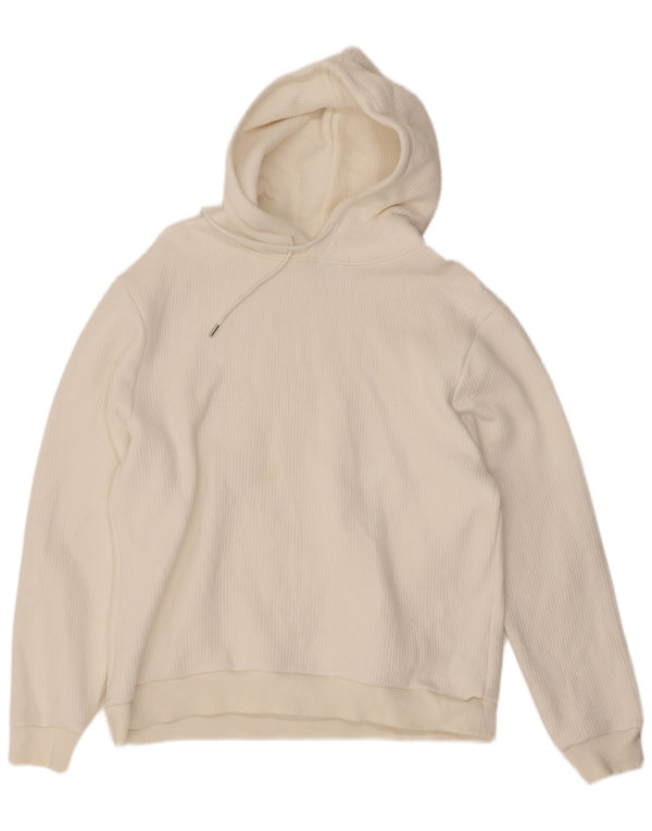 Reiss Womens Hoodie Jumper UK 20 2XL White Cotton