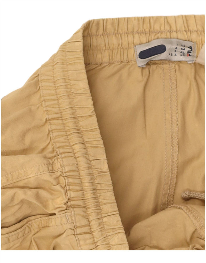 FILA Mens Straight Trousers W38 L28 Beige
